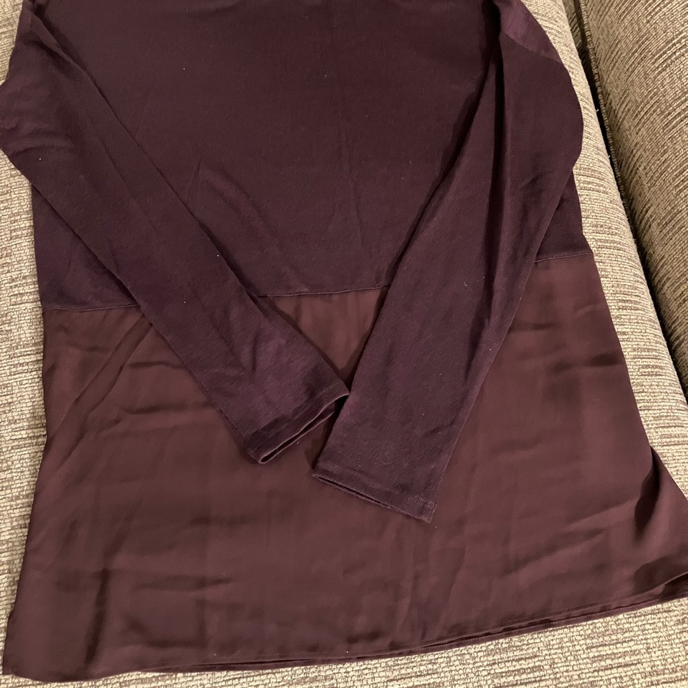 Loft burgundy top
